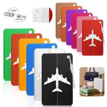 Airplane Logo Aluminum Alloy Luggage Tags Luggage Handbags Travel Suitcase Tags With Name ID Card Perfect For Quick Discovery Of Luggage Musical Instrument Tags Pendant Tags Travel Luggage Luggage Luggage Tags,Aluminum Alloy Luggage Tags, Luggage Luggage Tags, Luggage Travel Bag Tags, Suitcase Travel Bag Tags With Name ID Card, Luggage Tags For Travel Baggage Identification, Many Colors Are Optional, A Good Choice For Gifts
