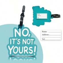 Rapid Identification Tag For Travel Baggage,Creative PVC Luggage Tags, Soft Rubber, Airport Check-In, Boarding Passes, Backpack Identification, Tag Prevention, Pendants, Luggage Identification Bag For School School Accessories School Stuff - Nhiều màu - Xem 12