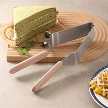 Professional Stainless Steel Cake Slicer - Triangle Cutter And Separator For Perfect Slicing, Great For Desserts, Birthday Parties, Pizza And Cheese Pies - Silver - View 6