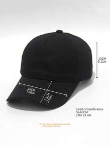 1 Set Topi Matahari Pria dan Wanita Bordir Huruf Inggris Aneka Warna yang Dapat Disesuaikan, Pasang Wajah Apa Saja di Topi, Topi Paruh Bebek yang Dipersonalisasi dengan Foto dan Topi Baseball Kustom yang Lucu, Cocok untuk Acara Seperti Hari Valentine - Hitam - View 8