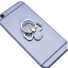 360° Rotating Shiny Flower Ring Phone Holder - Universal Shiny Metal Phone Ring Stand Grip, Cute Portable Phone Accessory For All Smartphones - Multicolor - View 18
