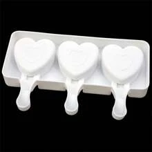 1pc Heart Shaped Popsicle Mold Silicone Multi Functional Touch Hand Hang Mold Creative Mold