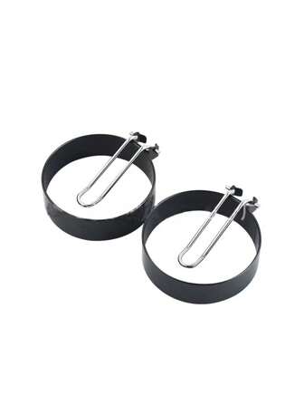 1 套厚创意煎蛋模具，圆形水波蛋圈模具，家庭烹饪工具