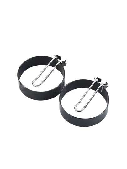 1 套厚创意煎蛋模具，圆形水波蛋圈模具，家庭烹饪工具