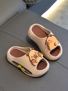 Capybara Children's Summer New Slides Lightweight, Comfortable, Non Slip Soft Bottom Home Slippers - Khaki - View 8