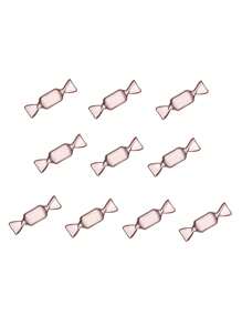 可爱迷你透明糖果形状，适用于珠宝、糖果储存、节日礼品包装装饰