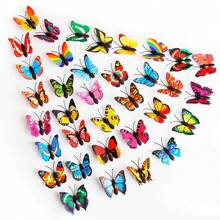 50 Pieces Butterfly Wall Decoration - Plastic Butterfly Wings Foldable Removable Waterproof Reusable Wall Stickers For Family Room Bedroom Nursery Party Wedding Festival Decoration ... Gifts Birthday Graduation Room Decor Home Decor Bathroom Decor Bedroom Decor Room Decoration Stuff Living Room Decor House Decor Home Decor Living Room Wall Art Wall Paper