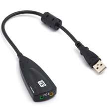 Externer USB Sound-Adapter 7.1 Adapter 5HV2 USB auf 3,5-mm-Klinke 3D-Kanal-Sound antimagnetisches Audio-Headset-Mikrofon für Laptop PC PS4