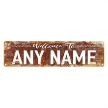 1pc Customized Vintage Street Metal Sign Plate, Personalized Road Sign, Yard Sign, House Sign, Distressed Street Sign, Outdoor Sign, Suitable For Multiple Scenes, 15.75*3.94 Inches, Metal Foil Decor