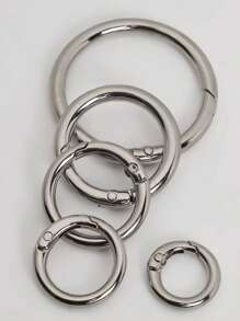 O-Ring untuk Tas Tangan dengan Pegas untuk Tas dan Kunci (Emas Muda, Perak, Hitam), Cocok untuk Wanita, Pria, Hadiah Natal, Hadiah Thanksgiving - MultiWarna - View 2