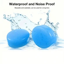 12-Piece Children's Swimming Earplugs - Ultra-Comfortable, Reusable, And Waterproof Silicone Earplugs For Swimming And Water Sports - Complete Set For Multiple Uses