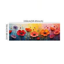 1pc Colorful Flower Botanical Posters , Modern Wall Arts , 3D Canvas Painting, Wall Art Pictures For Living Room For Bedroom Office Decor Unframed 50x150cm/19.68x59.05inch