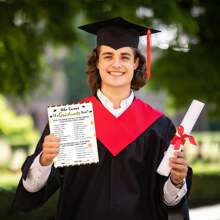 36pcs Graduate Research Best Graduation Game Cards, 2025 Graduation Party Game Cards, University School Graduation Party Game Activities Supplies - Multicolor - View 5