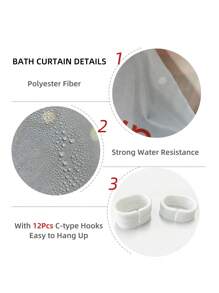 1/4pcs Colorful Rabbit, Egg, Happy Letter, Floral Print On Green Background, Easter Elements Waterproof Shower Curtain Set With 12 Hooks, Waterproof Polyester Fabric, Machine Washable, Rustproof Grommets Top, Unlined Woven Shower Curtain, Suitable For Bathroom Decor, Home Decor Bathroom Accessories