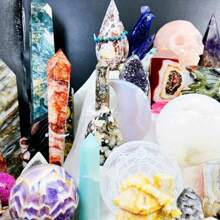 1 Box/5-12pcs Crystal Box, Lucky Spoon, Lucky Crystal, Crystal Set Box, Crystal Gift Box, Surprise Crystal Jewelry, Crystal Gift Home Decor, Halloween, Christmas Crystal Bag - 400g Lucky Box - View 5