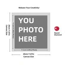 Customizable 11.8"X15.7" Diamond Painting Kit, Personalized Santa Claus Photo Art, Square & Round Acrylic Rhinestones, DIY Home Wall Decor, Unique Gift Idea - Multicolor - View 13