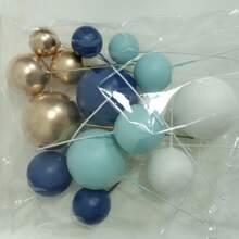 18pcs/4-Color Cake Decorative Balls Set, New Arrivals Cake Decorations For Birthday Party, Wedding - Multicolor - View 10