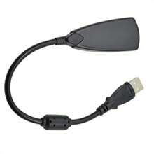 Externer USB Sound-Adapter 7.1 Adapter 5HV2 USB auf 3,5-mm-Klinke 3D-Kanal-Sound antimagnetisches Audio-Headset-Mikrofon für Laptop PC PS4