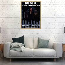 1 sztuka nieoprawione plakaty wielkanocne popowe sztuka ścienna piosenkarka różowa pantera plakat HD sztuka ścienna dom salon sypialnia bar estetyczna dekoracja