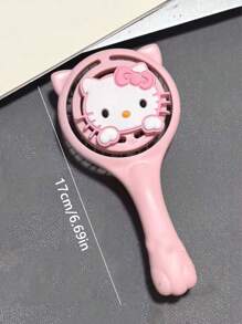 Sanrio Sanrio 1 szt. Uroczy kształt puszystego, pustego grzebienia, grzebień DIY do makijażu, masaż, przenośny, bardzo atrakcyjny, poziom, suchy i mokry, podwójne zastosowanie (otrzymany, wymaga samodzielnego wykonania)