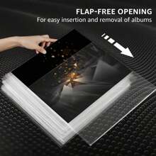 50/100 Pieces Of Dust And Moisture-Proof Vinyl Bags, New Transparent Plastic Sleeve For CD, 12.75" For Double LPs And Most 12-Inch Gatefold LPs - 3 Mil, Protective Sleeve For Photo Albums, Protective Sleeve For Gel Recordings,Christmas And Valentine's Day Gift