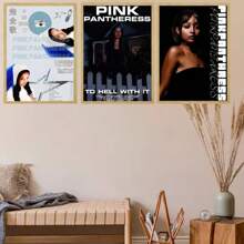 1 sztuka nieoprawione plakaty wielkanocne popowe sztuka ścienna piosenkarka różowa pantera plakat HD sztuka ścienna dom salon sypialnia bar estetyczna dekoracja