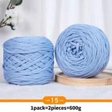 2 Packs, Total 600g, Fabric Strips, Woven Cushions, Woven Bags, Handicraft Yarn, Large Balls Of Yarn - 2 Large Pieces Of Fabric Strips - View 23