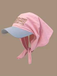 1pc Unisex Quick-Dry Patchwork Letter Embroidered Visor Baseball Hat, Versatile Neck Gaiter Scarf Headwrap For Outdoor, Sports, Casual, Suitable For Hiking, Cycling, Beach, Vacation,Summer - Multicolor - View 10