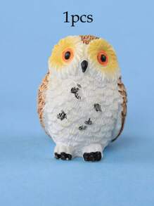 1/2/4pcs Resin Mini Owls, Miniature Figurines, Fairy Garden Accessories, Supplies, Animals For Garden, Micro Landscape, Plant Pots, Bonsai Craft Decor