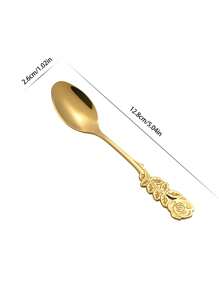 1pc French-Style Coffee Cup And Saucer Set, Ceramic Cup With Gold Trim, Vintage Ditsy Floral Pattern, Ideal For Afternoon Tea, Mug, Gift Back To School