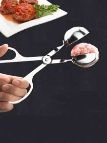 Make Delicious Meatballs Easily With This 1pc Kitchen Convenient Stainless Steel Meatball Maker!