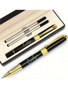 Customizable Personalized Business Gift Set With Metal Signing Pen, Corporate Promotional Gift - Multicolor - View 7