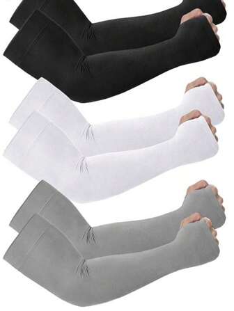 防晒冰袖男士长款夏季手臂套袖女冰丝袖套防紫外线