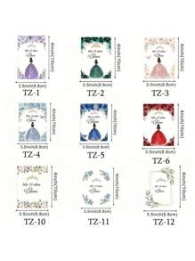 24 张/120 张定制贴纸，个性化设计，适用于工作文件、贺卡、甜点包装、珠宝盒、纸袋、礼品盒、购物袋、信封、图形印刷