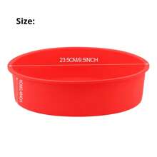 1 khuôn bánh silicon, khuôn bánh 4-10", khay nướng, phụ kiện lò nướng, dụng cụ nướng, đồ dùng nhà bếp, phụ kiện nhà bếp - Đỏ - Xem 10