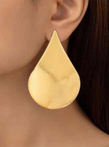 1 para asymetrycznych geometrycznych kolczyków w kształcie kropli wody dla kobiet, odpowiednich na wakacje, imprezy i biżuterię