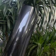 1pc Carbon Fiber Style Vinyl Wrap Film For Car/Motorcycle Body & Interior Decoration, Glossy Protection Decal