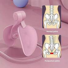 1pc Pink Pelvic Floor Muscle Trainer - Suitable For Thigh Muscle Training, Home Gym Fitness Equipment For Women