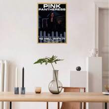 1 sztuka nieoprawione plakaty wielkanocne popowe sztuka ścienna piosenkarka różowa pantera plakat HD sztuka ścienna dom salon sypialnia bar estetyczna dekoracja