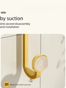 Paper Towel Holder - Suction Cup No-Drill Cabinet Paper Hanging Rack, Paper Roll Holder, Upgraded Kitchen Roll Dispenser - Multicolor - View 5