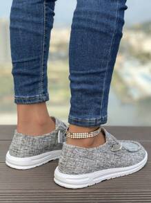 1 Pair Women's Casual Non-Slip Athletic Shoes For Daily Wear