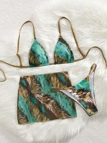 Conjunto de bikini de dos piezas, nuevo estilo europeo y americano para damas