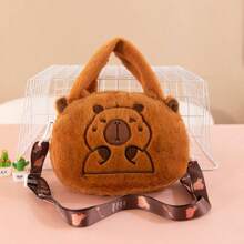 Túi đeo chéo Capybara Túi xách đeo vai di động Túi dễ thương cho bữa tiệc ngoài trời, Túi nhồi Capybara Chất liệu lông mềm Túi xách động vật Capybara hoạt hình - Nhiều màu - Xem 14