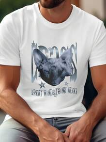 EWH Round-Neck T-Shirt With A Niche Design, Showcasing Your Unique Character - White - View 5