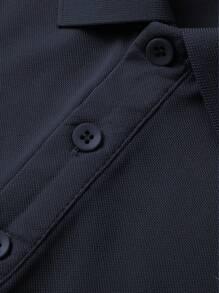 Men's Eagle Print Short Sleeve Casual Commuting Polo Shirt