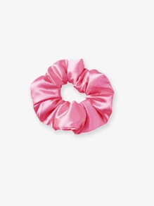 2pcs Kids Solid Color Visor Hats & Hair Scrunchie Set, 1pc Sun Protection Visor Cap & 1pc Large Scrunchie, Suitable For Daily Outdoor Use, Gift