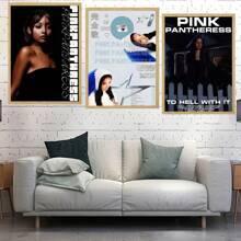 1 sztuka nieoprawione plakaty wielkanocne popowe sztuka ścienna piosenkarka różowa pantera plakat HD sztuka ścienna dom salon sypialnia bar estetyczna dekoracja