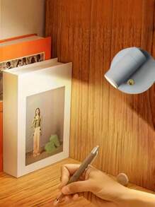 1 件/2 件无线 LED 磁性壁灯：2000mAh 锂电池，USB 可充电夜灯，3 色可调光，现代 ABS 设计氛围照明，触摸控制，适用于房间装饰/室内/室外/餐厅/卧室/酒吧/护眼阅读灯