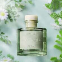 1pc, 50ML Air Freshener With 5pcs Fragrance Sticks, Suitable For Bathroom Deodorizer, Bedroom Fragrance, Home Decor, Glass Bottle, Rectangular, Feather-Free, Long-Lasting Fragrance Essential Oil, Ideal For Eliminating Odors, Valentine's Day Gift, Aromatherapy, Diffuser, Home Fragrance, House Freshener - Multicolor - View 6