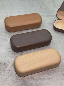 Wood-Grain Round Metal Eyeglass Case, Fashionable And Natural, Crush-Resistant And Shockproof To Protect Eyeglasses. Convenient Storage Choice For Students With Myopia, Protecting Glasses When Bag Is Squeezed Or Dropped. Sturdy Material And Reasonable Design Allow Students To Carry Confidently Without Worrying About Glasses Damage. Portable Round Metal Case Design, Can Be Placed In Book Bag Corner Without Taking Up Space., Gender Reveal Party, Perfect For Birthdays, Weddings, Parties, The Perfect Gift For Colleagues, Friends, And Family, Back To School